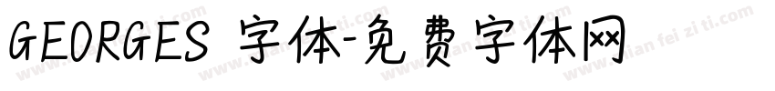 GEORGES 字体字体转换
